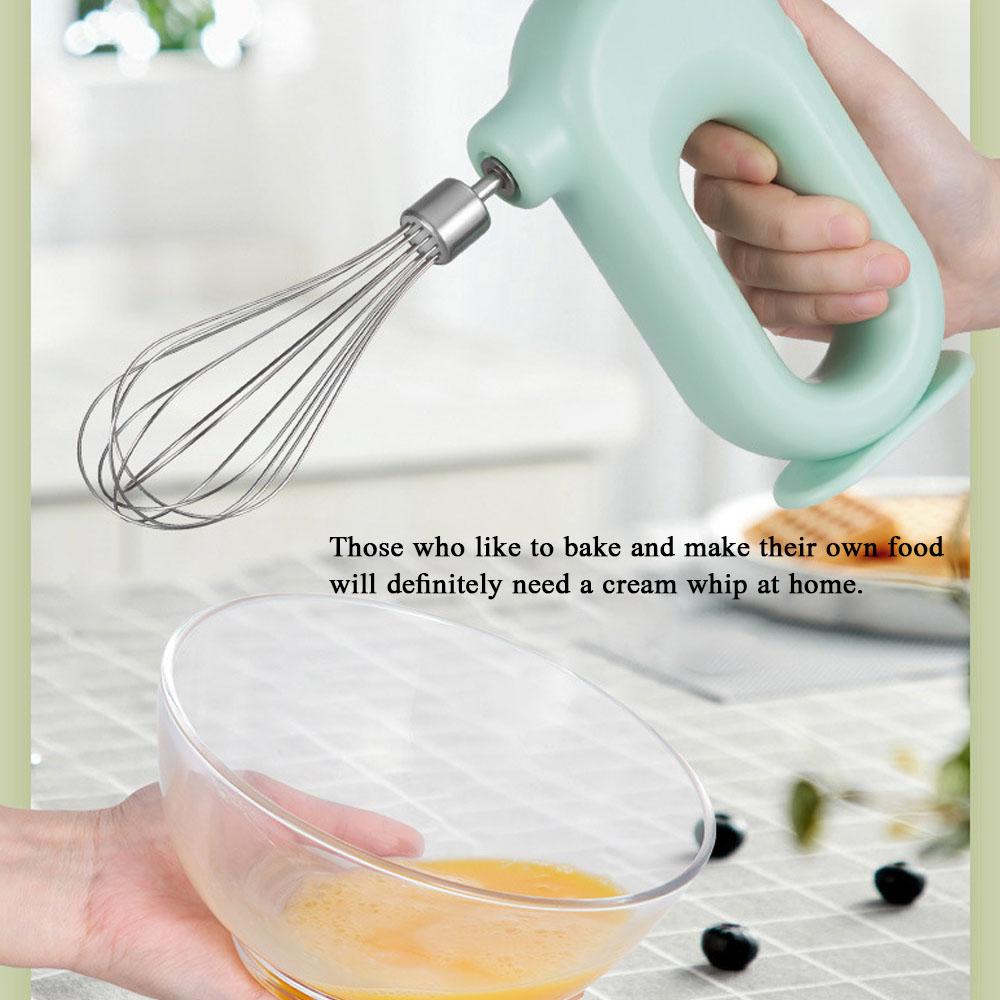 Portable Handheld Home Kitchen Butter Mixer Tool Cordless Electric Whisk for Home Baking Kitchen Dessert Making