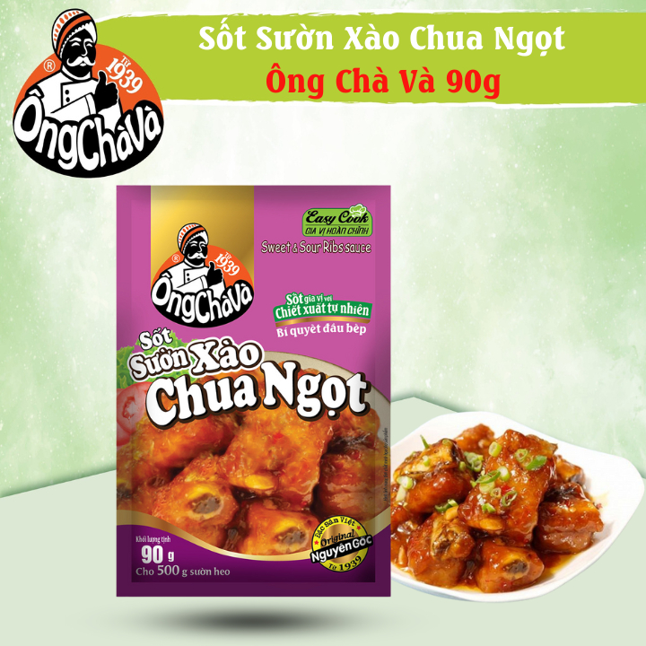 Lốc 15 Gói Sốt Sườn Xào Chua Ngọt Ông Chà Và 90g (Sweet &amp; Sour Ribs Sauce)