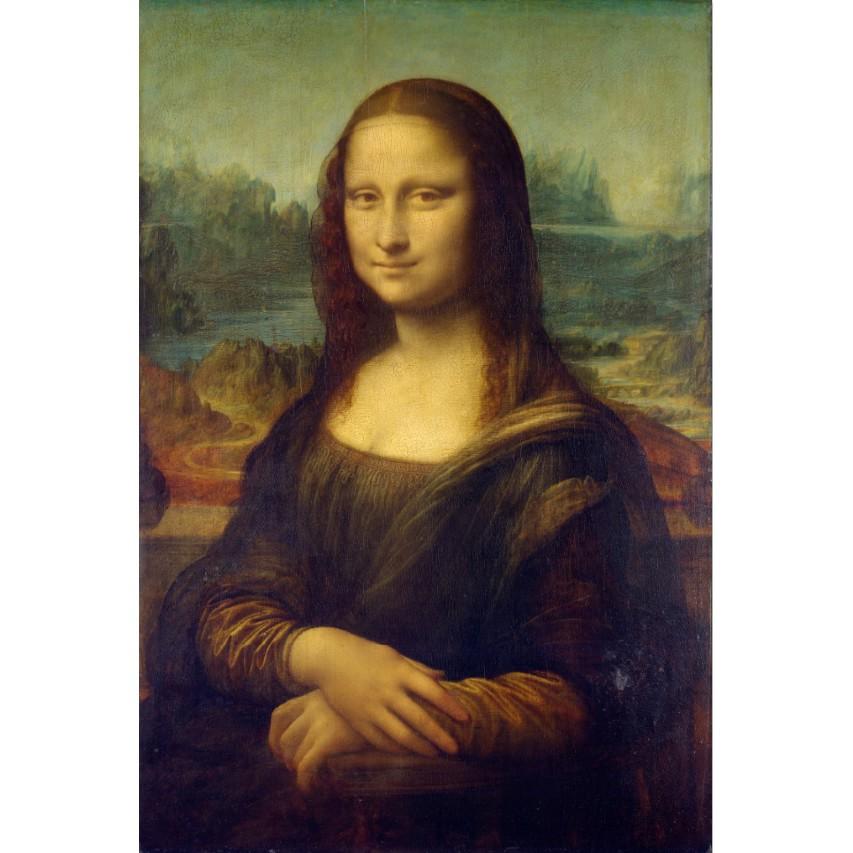 Tranh nàng Monalisa HUD1588 kim sa dán tường