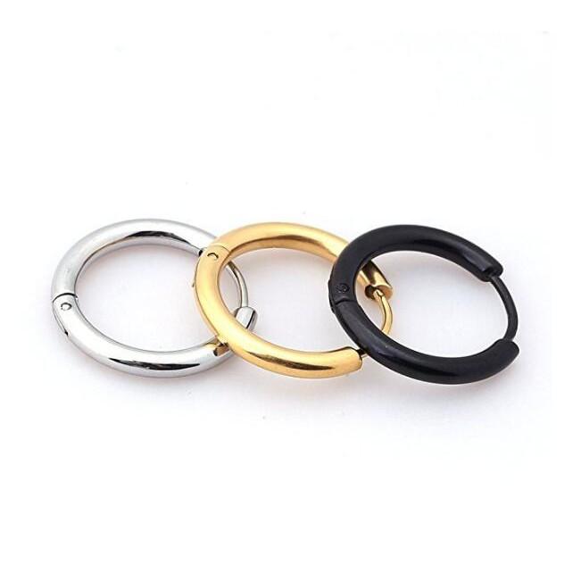 Bông tai khoen tròn titan cao cấp Sơn Tùng MTP bt116 giá 2 chiếc