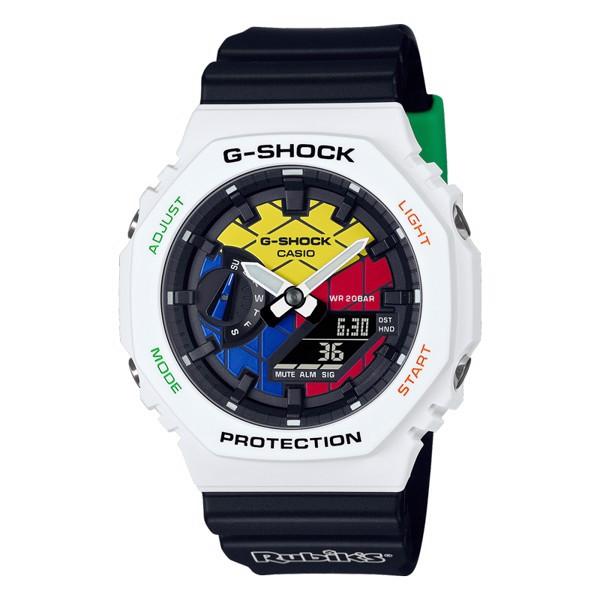 Đồng Hồ Nam Dây Nhựa Casio G-Shock x Rubiks GAE-2100RC-1A Chính Hãng - Carbon Core - Tặng Kèm Bezel