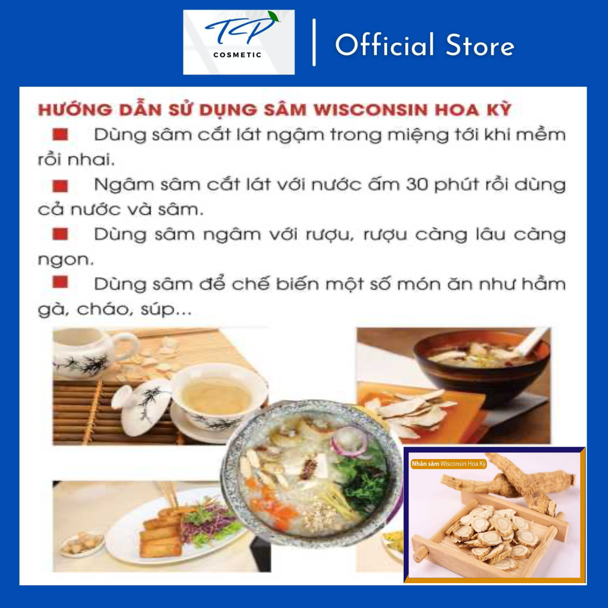 Nhân Sâm Wisconsin Hoa Kỳ Nguyên Củ 50g, 100g: Bồi Bổ Sức Khỏe, Tăng Sức Đề Kháng, Điều Hòa Lipid Máu.