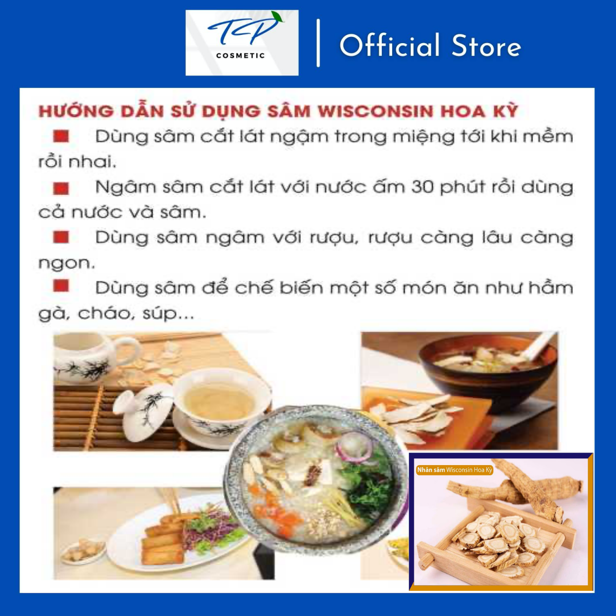 Nhân Sâm Wisconsin Hoa Kỳ (Sâm Mỹ) Nguyên Củ 50g, 100g: Bồi Bổ Sức Khỏe, Tăng Sức Đề Kháng, Điều Hòa Lipid Máu.