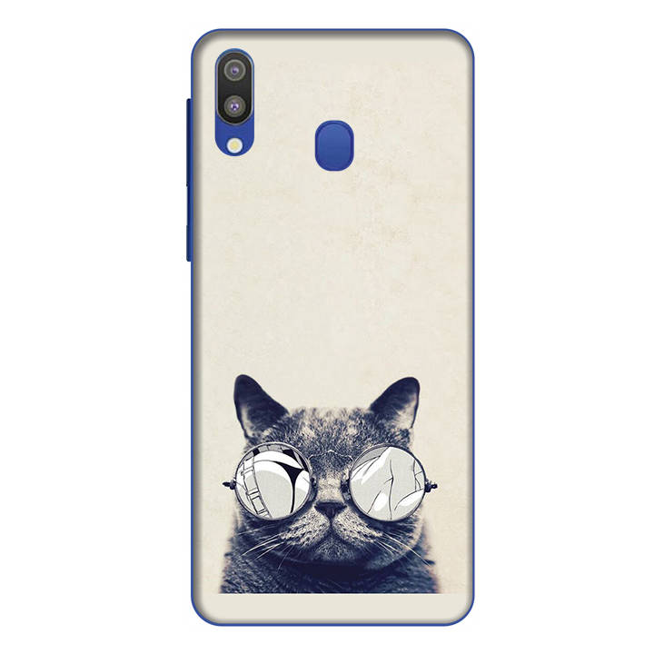 Ốp lưng điện thoại Samsung Galaxy M20 hình Mèo Con Đeo Kính Mẫu 1