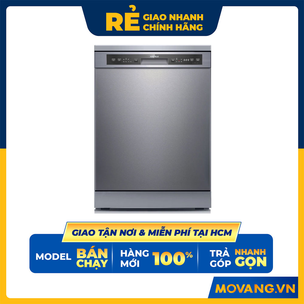Máy rửa chén Hafele HDW-F60G/ 535.29.590 - Tải trọng rửa 12 bộ - Rửa nửa tải - Sấy tăng cường - Hàng chính hãng