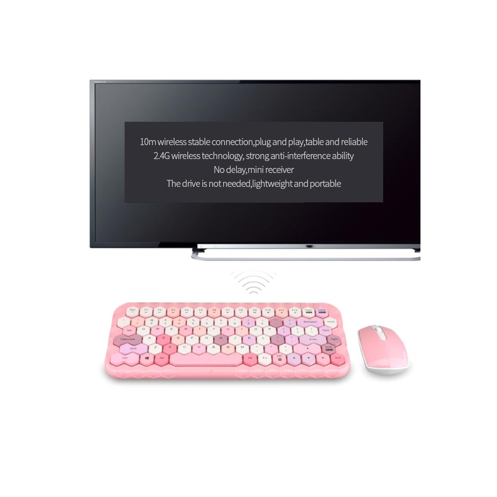 Bàn phím Mofii Honey Combo Chuột không dây 2.4G Màu hỗn hợp 83 Phím