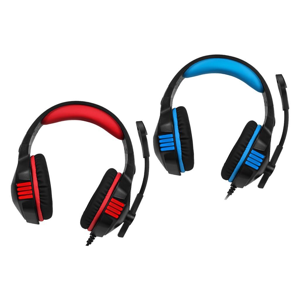 Gaming Stereo Headset Soft Memory Earmuffs Headphone with Light