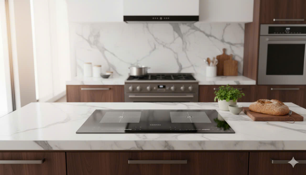 Kopper Bếp Từ Đôi KP9981PRO Công Nghệ Đức Tổng Công Suất 4800W Tiết Kiệm Điện 38% Mâm Từ Đồng 200mm An Toàn Chống Trào Chống Cháy Nồi Tự Động Hàng Chính Hãng