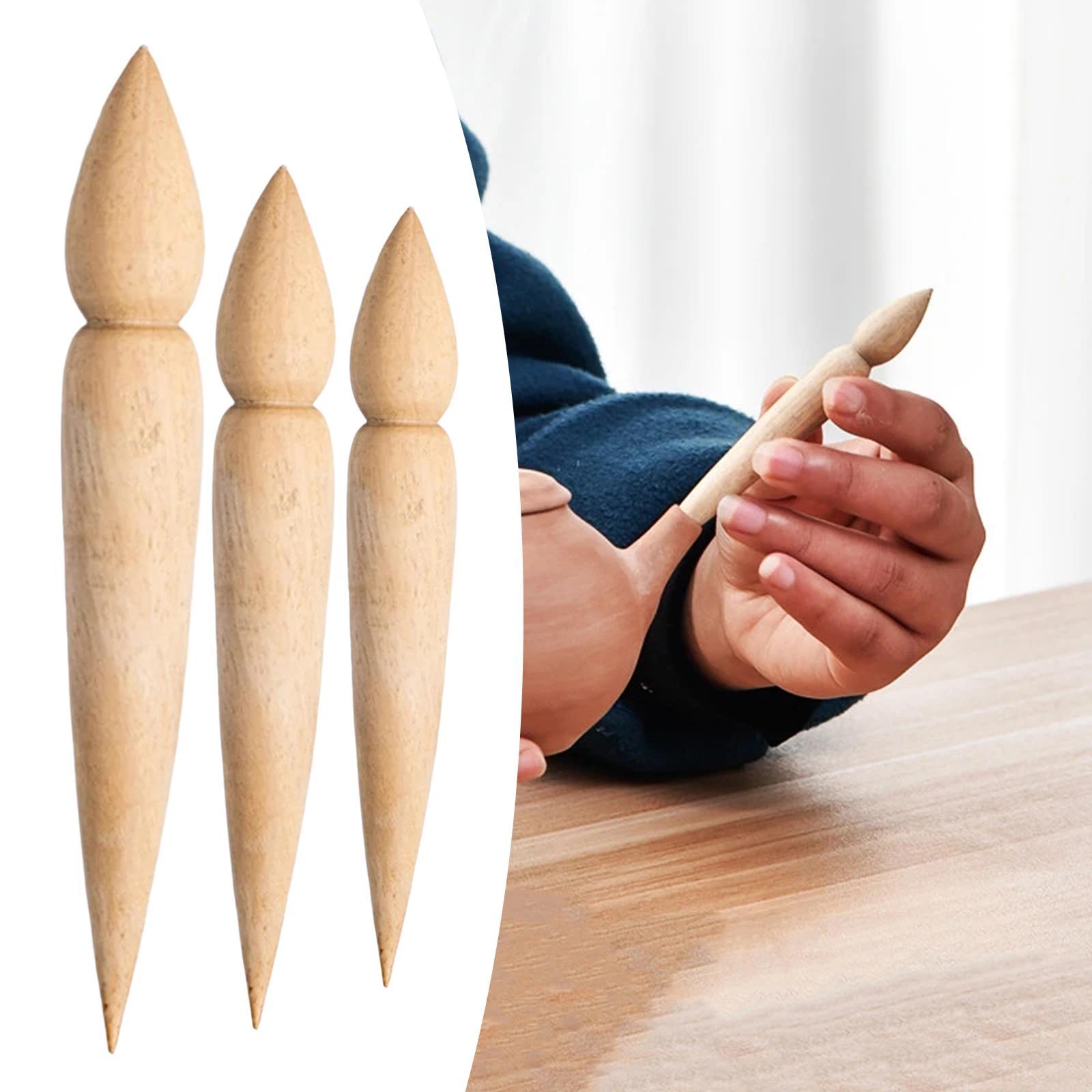 Wooden Punch Artworks Modeling Tool Pot Making Pottery Teapot Spout Maker for Kid Adults