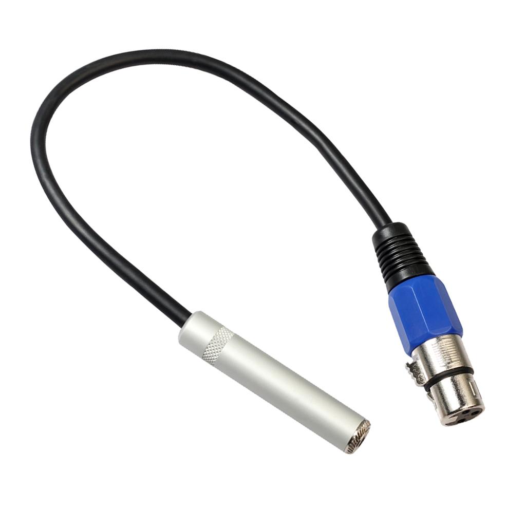 Âm Thanh Stereo Jack 6.35 Mm Cái-3 Chân Nữ XLR Ổ Cắm Dây Âm Thanh 1ft 0.3 M