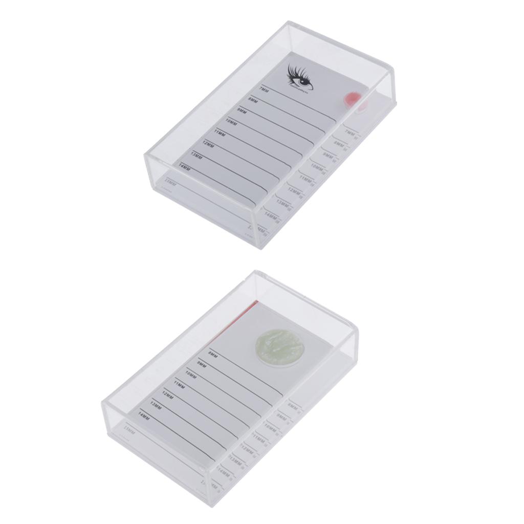 Professional Eyelash Storage Box, Cosmetic Makeup Organizer False Eyelashes Glue Pallet Holder Display Grafting Eye Lashes Extension