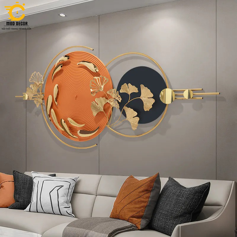 Tranh sắt treo tường trang trí MOD Decor, phong cách Bắc Âu nghệ thuật Lianzhang JJT mã 2391