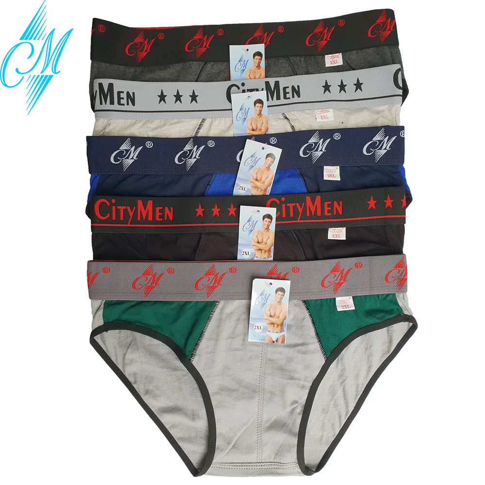 Combo 5 Quần Lót Nam cao cấp | quần xì nam | quần sịp nam | nhiều lưng | vải cotton 2 chiều | hiệu CM | lưng lớn | cạp to | kiểu brief | tam giác truyền thống | đồ lót nam