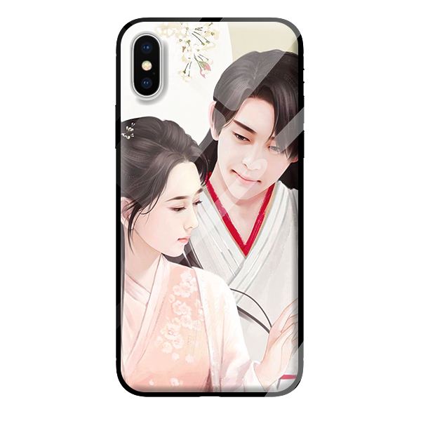 Ốp kính cường lực cho iPhone X mẫu CẶP 1 - Hàng chính hãng