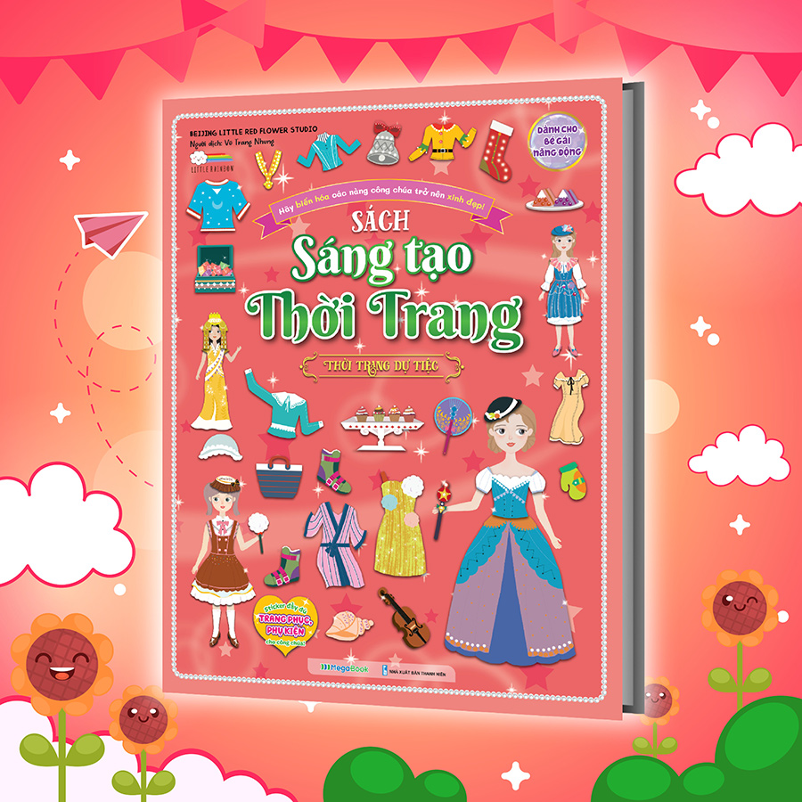 Sách Sáng tạo thời trang: Thời trang dự tiệc (Hơn 100 stickers)