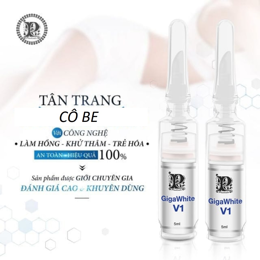 Kem Làm Hồng Cô Bé, Kem Nuwhite V1 Mibiti Prudente Professional 5ml Giảm Thâm Bikini Hồng Âm Môi