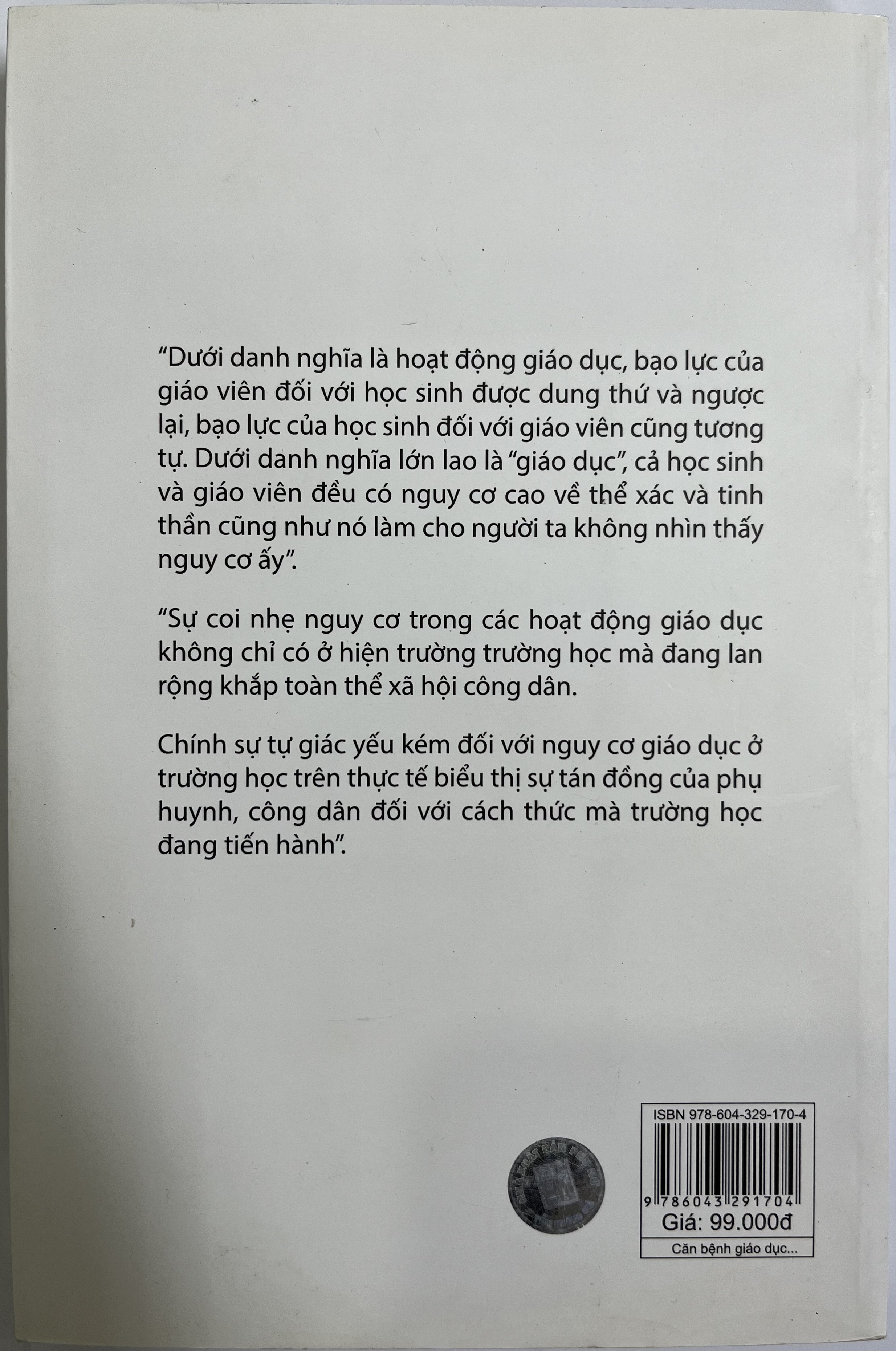 Căn Bệnh Giáo Dục