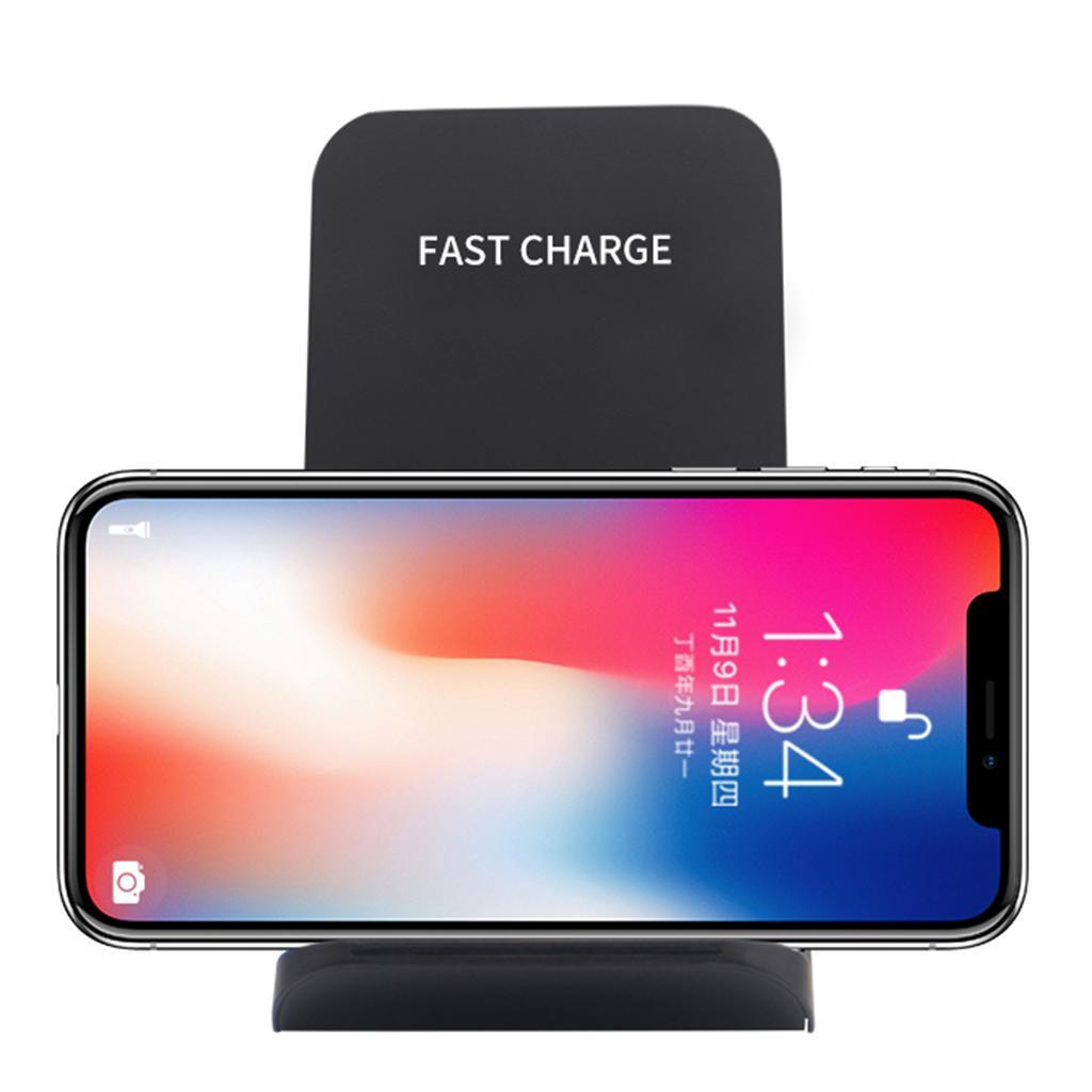 Portable 2Coils Wireless Charger Fast Charging Mount 10W for  Xs
