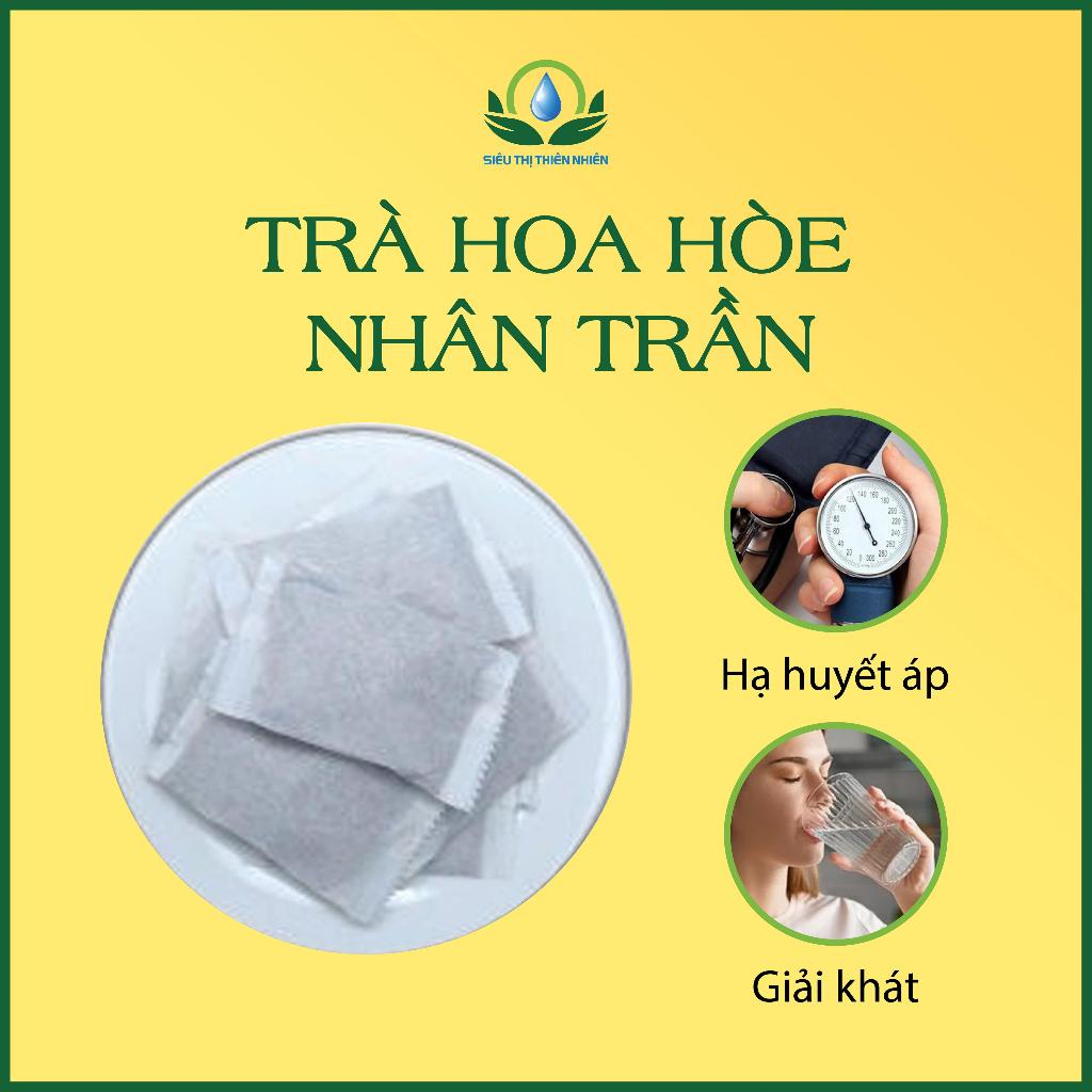 Trà Hoa Hoè Nhân Trần giúp giải khát, hạ huyết áp hộp 30 Túi Lọc x 3gr của Siêu Thị Thiên Nhiên