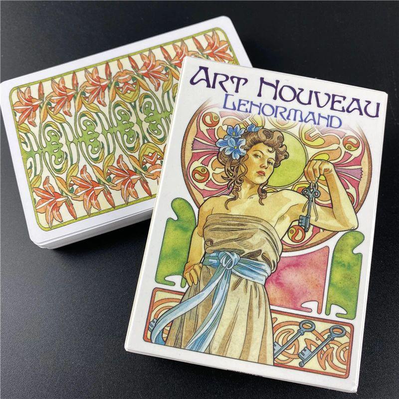 Hình ảnh Bài Oracle Art Nouveau Lenormand Oracle Tặng Đá Thanh Tẩy