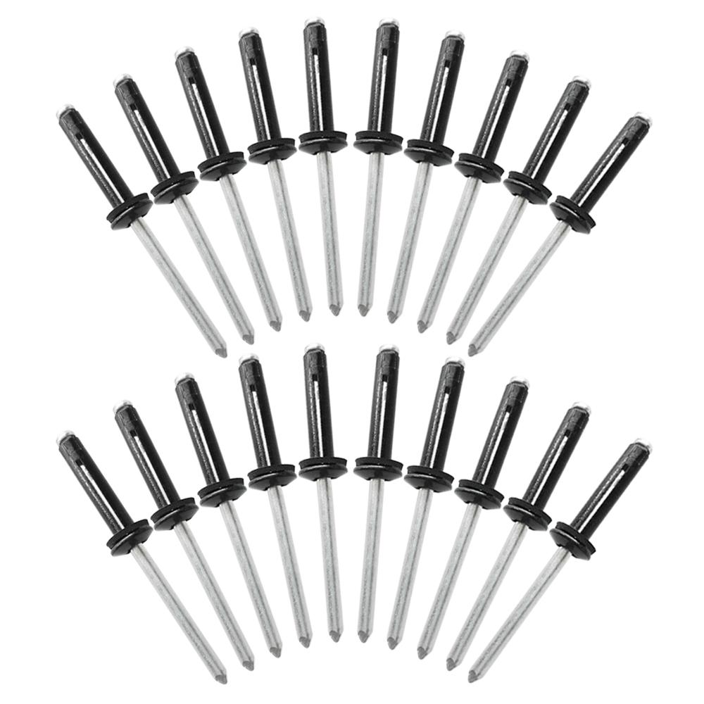 Set 20 Đinh Tán Ba Đầu Bằng Nhôm Màu Đen Tay Cầm Dài Cho Thuyền Kayak