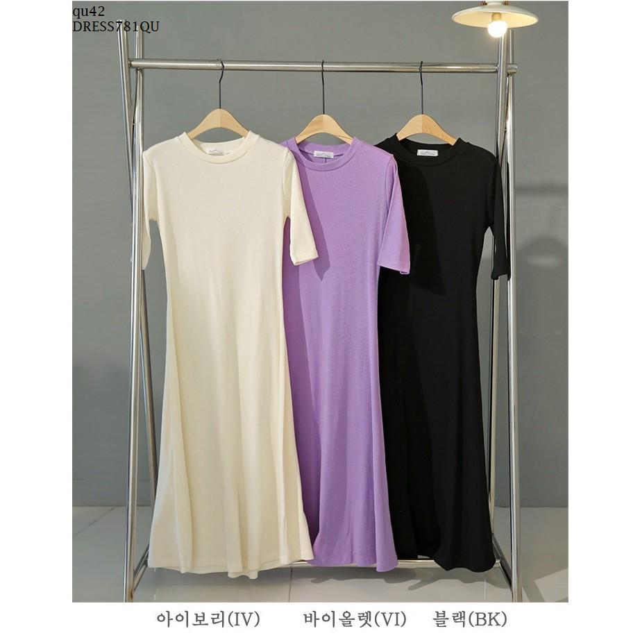 DRESS697 ĐẦM THUN SUÔNG THỜI TRANG