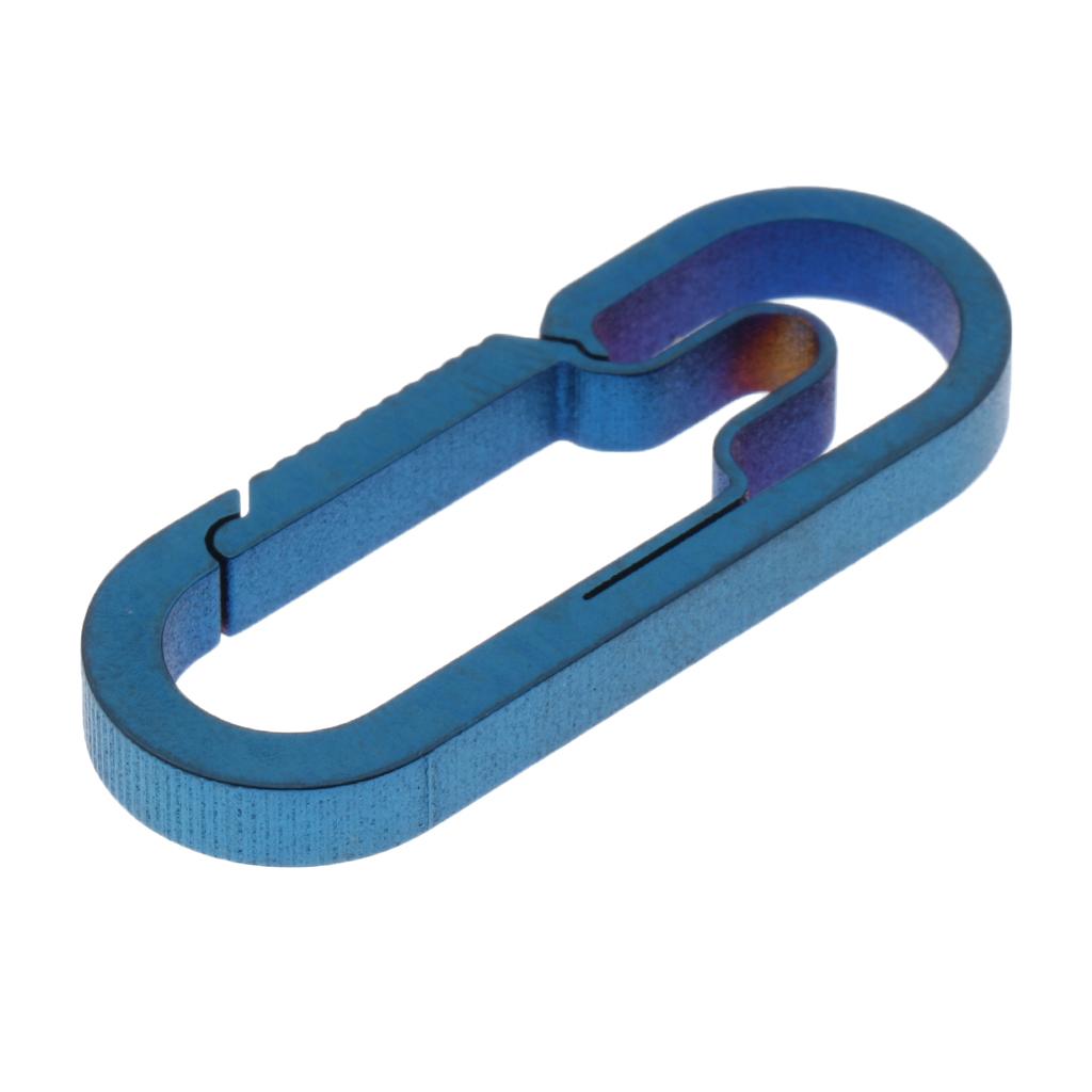 Outdoor Titanium Alloy Buckle Carabiner Keychain Key Ring Hook 4cm Colorful