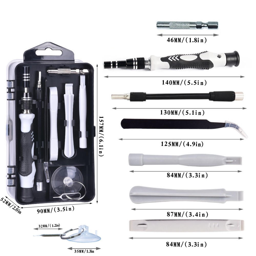 Bộ tua vít từ tính 115 trong 1 sửa điện thoại, laptop, PC chuyên nghiệp tiện lợi