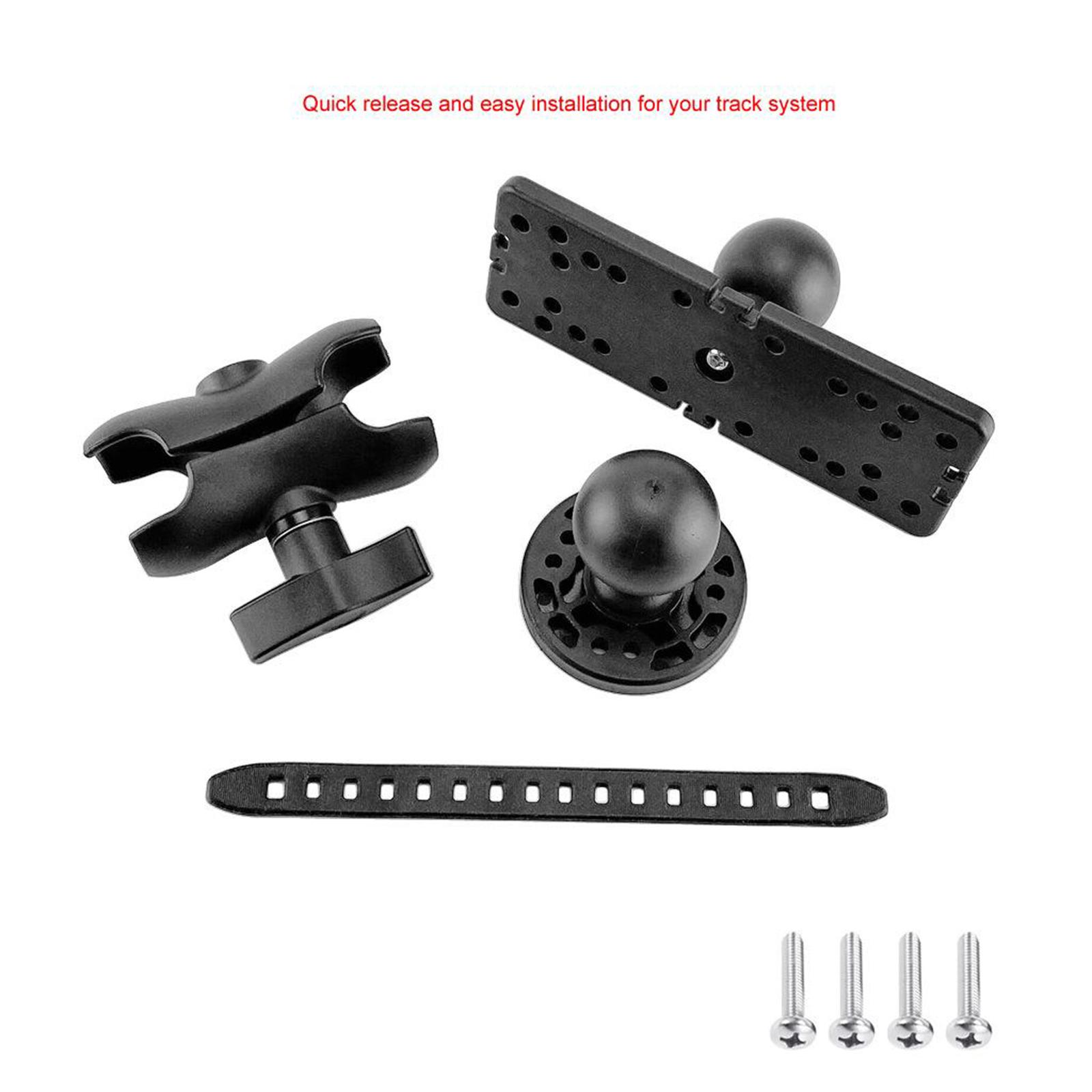 Black Fishfinder Mount Base Mounting Plate Kayak Accessories for Garmin