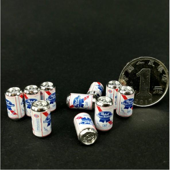 HN * Charm hình lon beer dùng trang trí nhà búp bê, tiểu cảnh, móc khóa, DIY