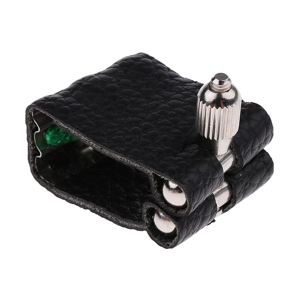 PU Leather Alto Eb Saxophone Ligature for Saxophone Sax Mouthpiece Parts