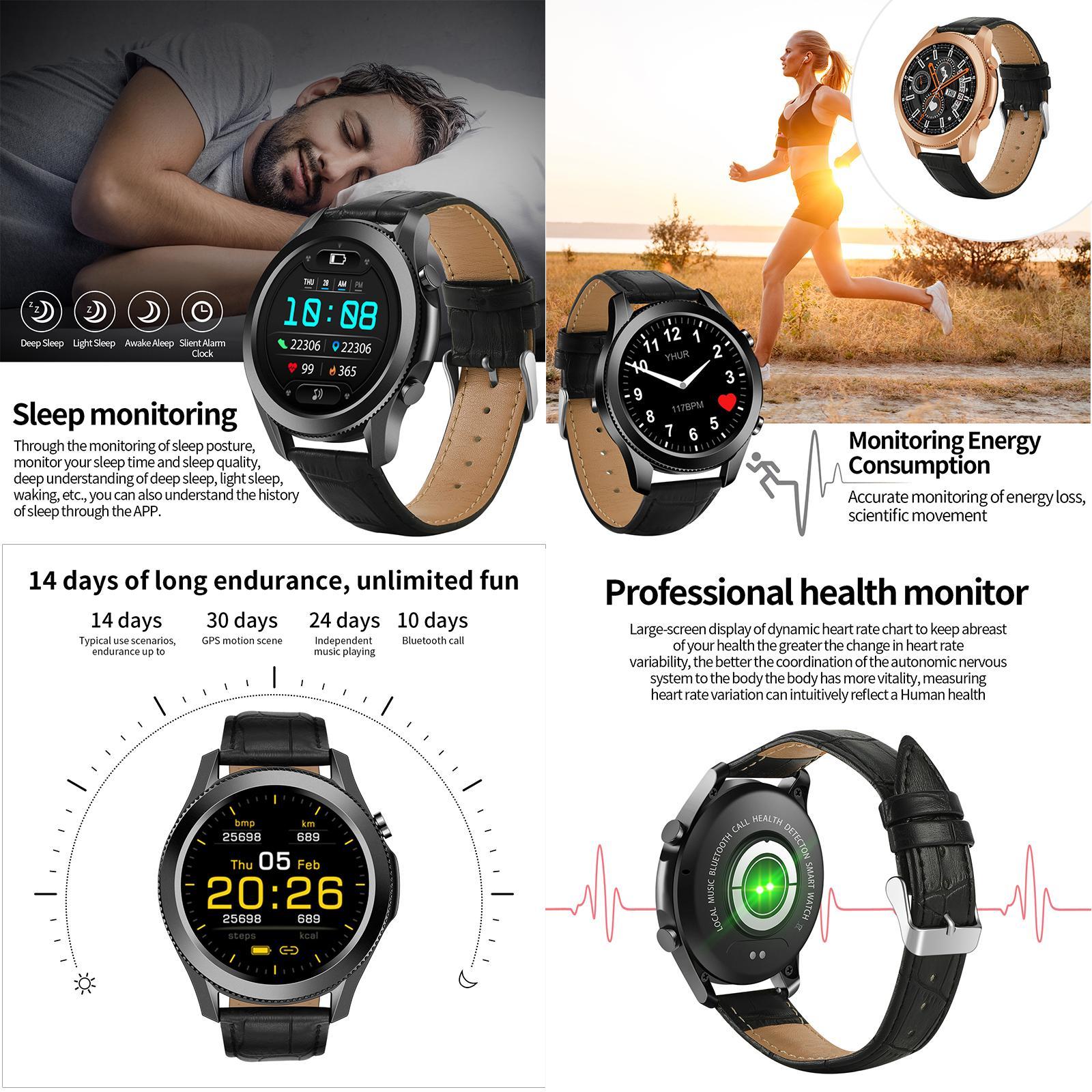 Fitness  ECG PPG  Sleep Monitor Black