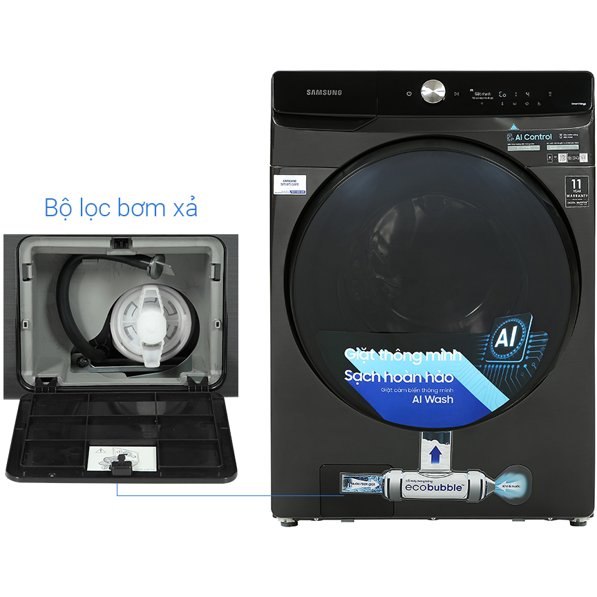 Máy giặt sấy Samsung Inverter 21 kg WD21T6500GV/SV - Chỉ giao HCM