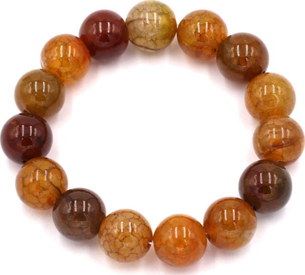 Vòng đeo tay đá vân rồng 14 ly 15 hạt