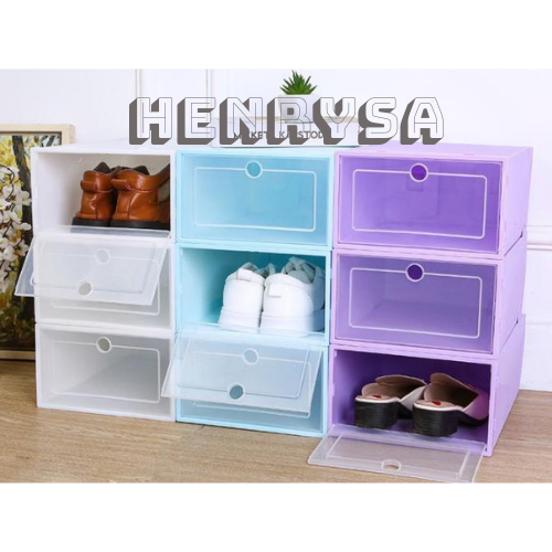 Hộp đựng giày nhựa PP cứng cáp tiện dụng loại lớn 32.5x23x14cm - HENRYSA