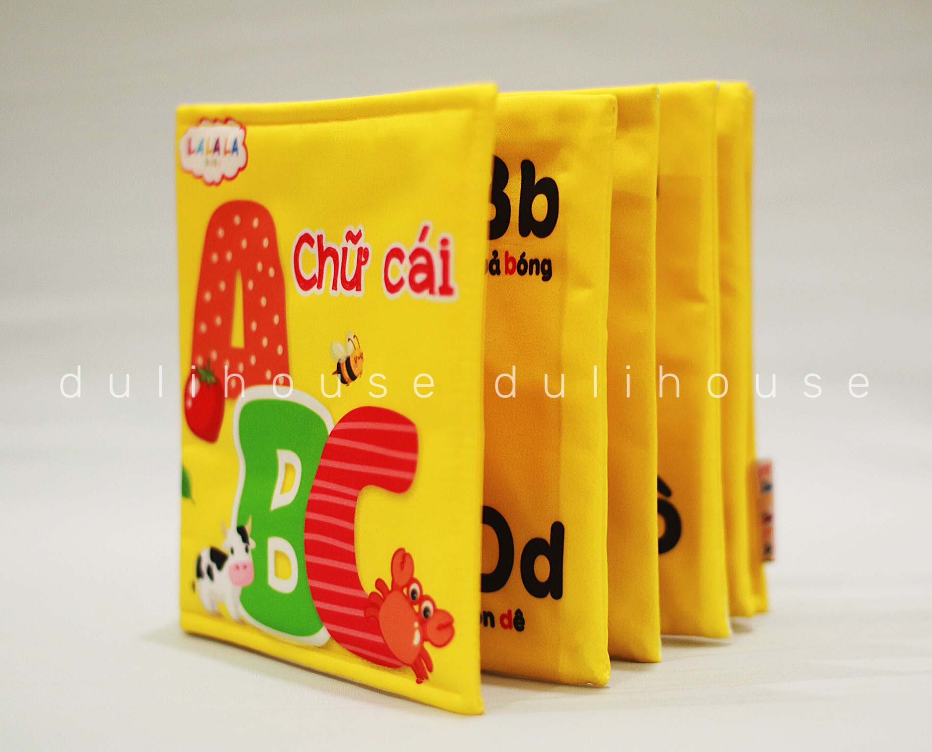 Sách vải Chữ cái, giúp bé phát triển khả năng quan sát và nhận biết mặt chữ - Hàng Việt Nam