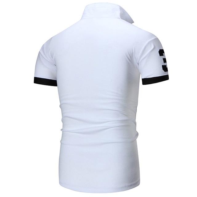 Áo thun nam polo cổ bẻ ngắn tay Tmost 44 có 2 màu đen,trắng vải cotton mềm mát