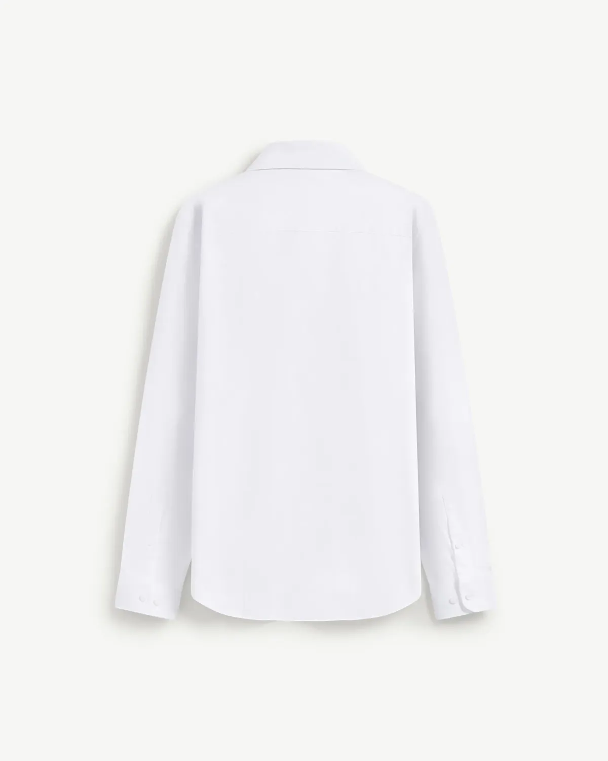 Áo sơ mi nam tay dài màu trắng vải Royal Oxford . Form Fitted - ROUTINE 10F24SHL092 | ROUTINE CÀ MAU