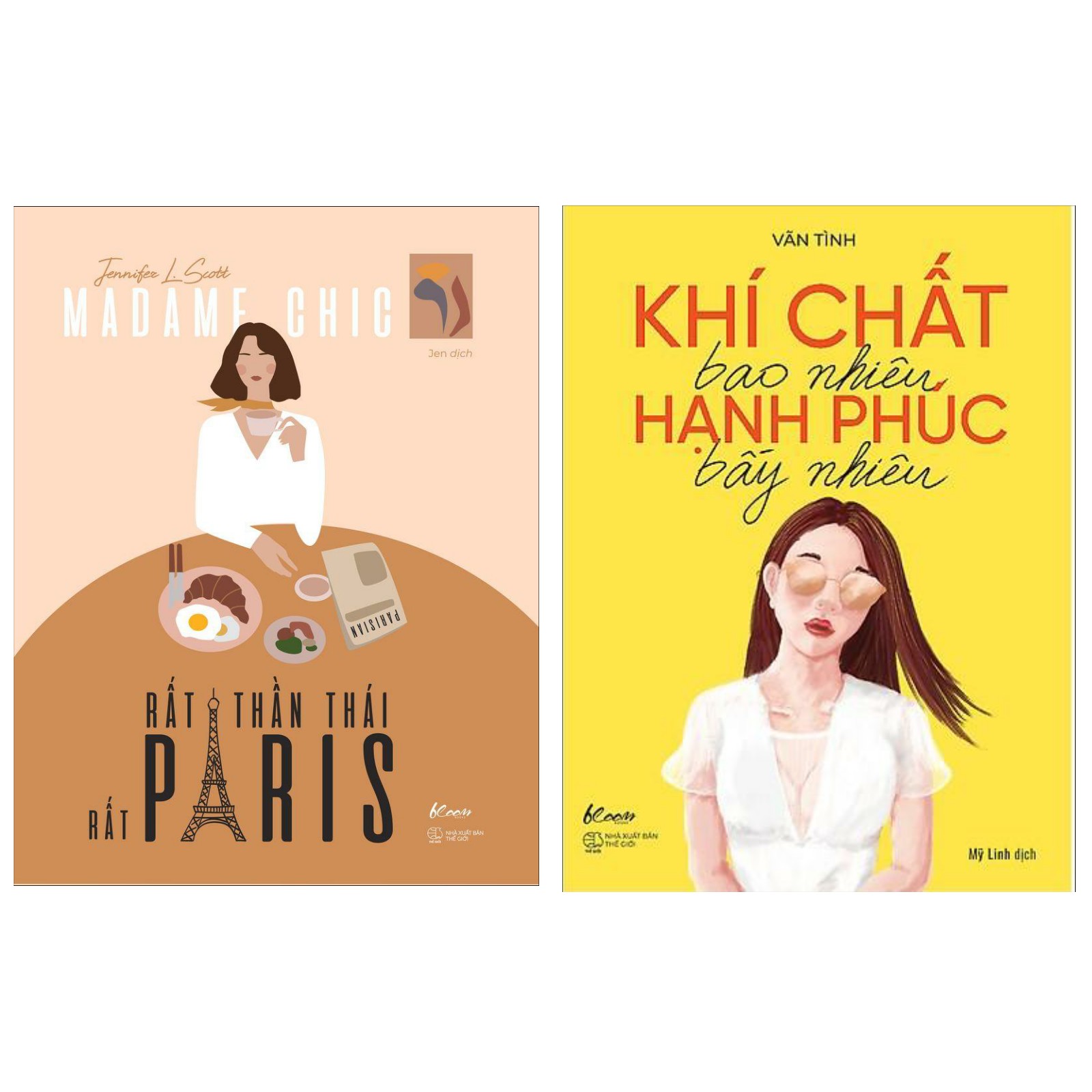 Combo Tủ Sách Quý Cô: Khí Chất Bao Nhiêu, Hạnh Phúc Bấy Nhiêu +  Madame Chic - Rất Thần Thái, Rất Paris - (Sách Bán Chạy / Top Sách Hot / Tặng Kèm Postcard Greenlife)