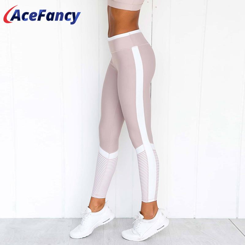 Hồng Tập Yoga Quần Legging Thể Thao Nữ Sóc Chống Tập Thể Dục Thể Thao Quần Legging Thun Quần Tập Yoga Nữ FT147 Khô Nhanh Quần Legging Thể Dục