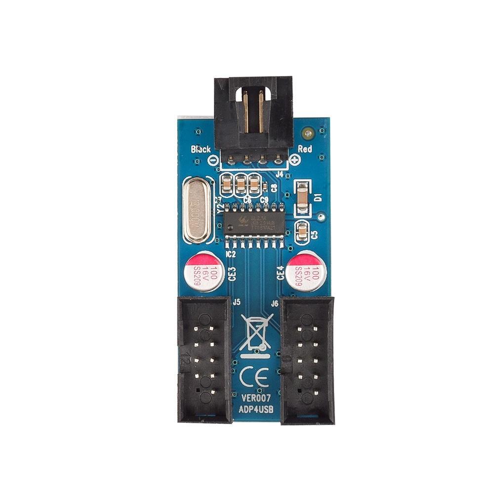 Bo mạch mở rộng PCBFUN chuyển đổi bo mạch chủ 1 sang 2 cổng Usb 2.0 9 pin sang hai cổng 9 chân