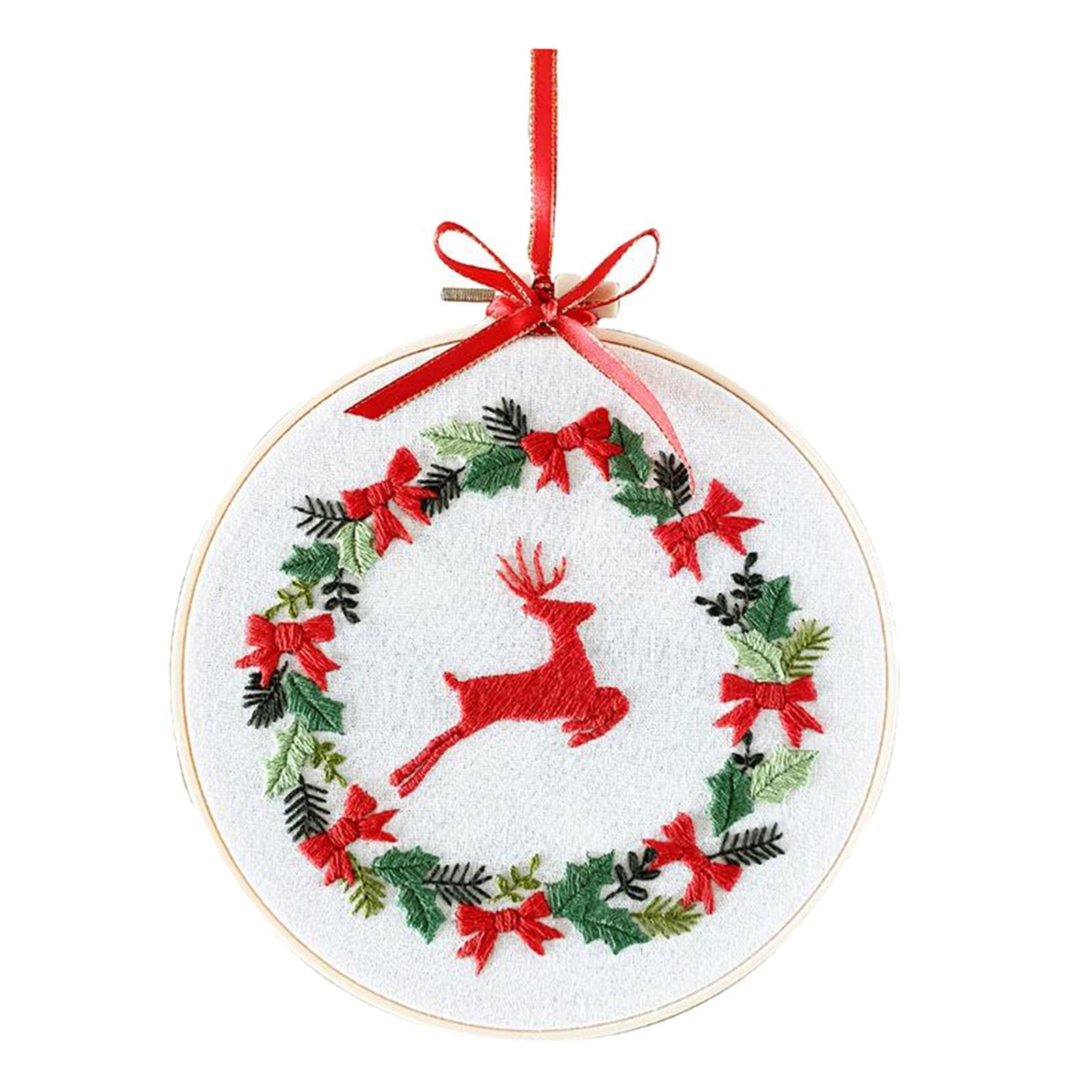 Embroidery Kit Hand Cross Stitch Material Home Decor Making Hoop