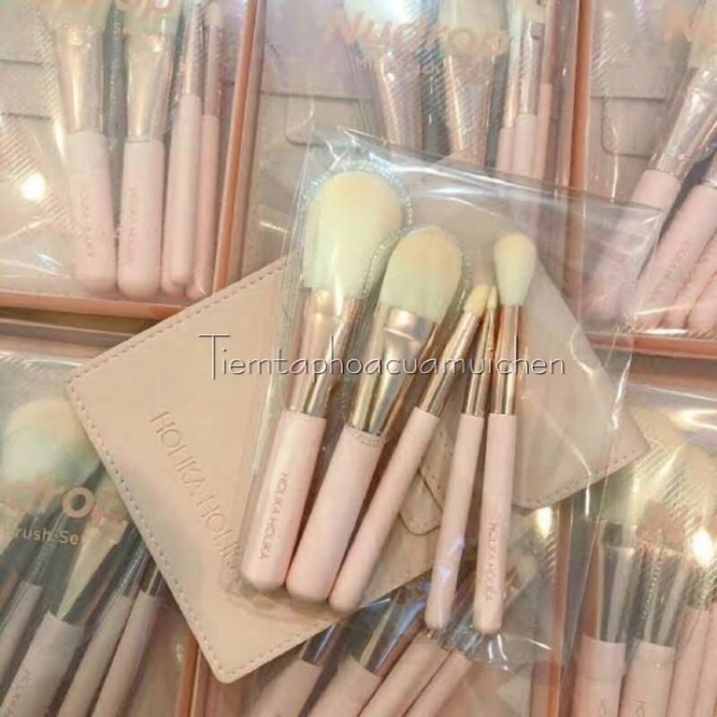 Set Cọ Trang Điểm Siêu Xinh Holika Holika nudrop mini brush set