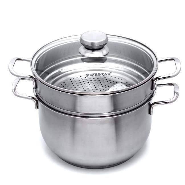 Bộ nồi xửng inox 3 đáy Fivestar 26cm