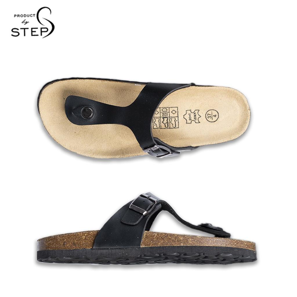 Dép đế trấu Unisex Da tổng hợp (Si) quai kẹp (Size 35-44)