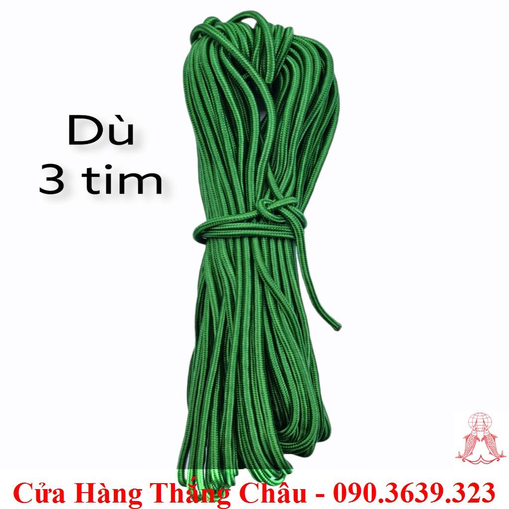 Dây Dù 3 tim, 7 tim - Bản Tròn (1 bó - dài 20m