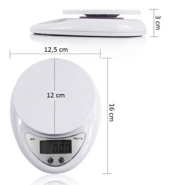 Cân Tiểu Ly Electronic Kitchen Scale 5kg