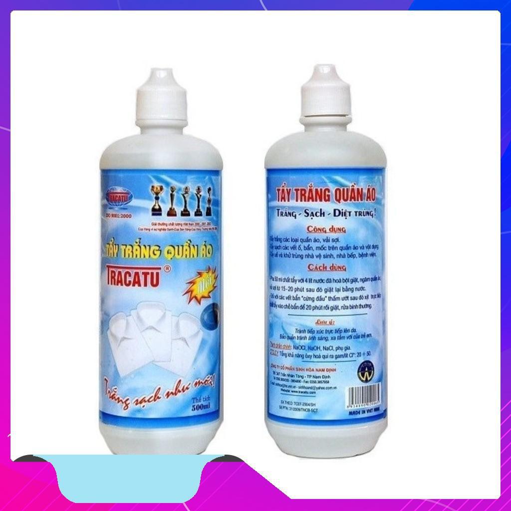 TẨY MỐC, TẨY TRẮNG QUẦN ÁO TRACATU 500ML..