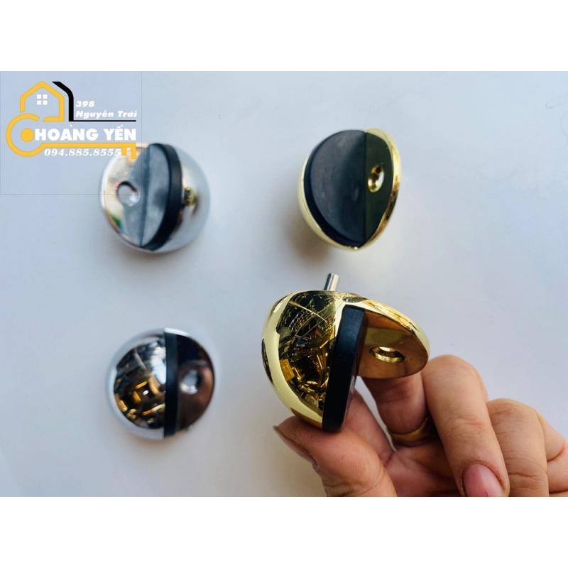 Chặn cửa bán nguyệt inox loại dày có chân trụ chắc chắn, chặn cửa chống gió va đập