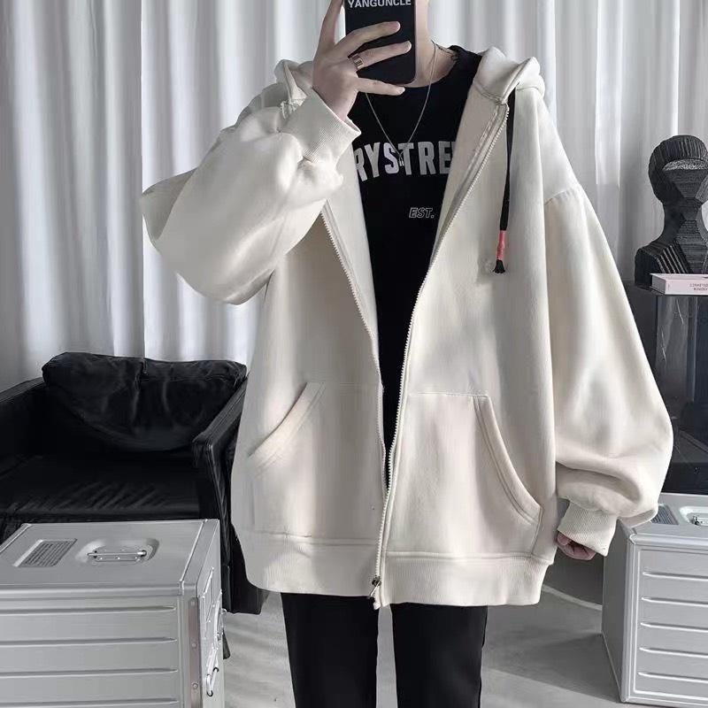 Áo hoodie tay phồng form rộng chất nỉ ngoại cao cấp oversize, Áo Hoodie Nữ Dáng Rộng Có Mũ Tay Dài thời trang, Áo khoác hoodie nỉ trơn unisex chất dày dặn cao cấp có khóa kéo dáng thụng